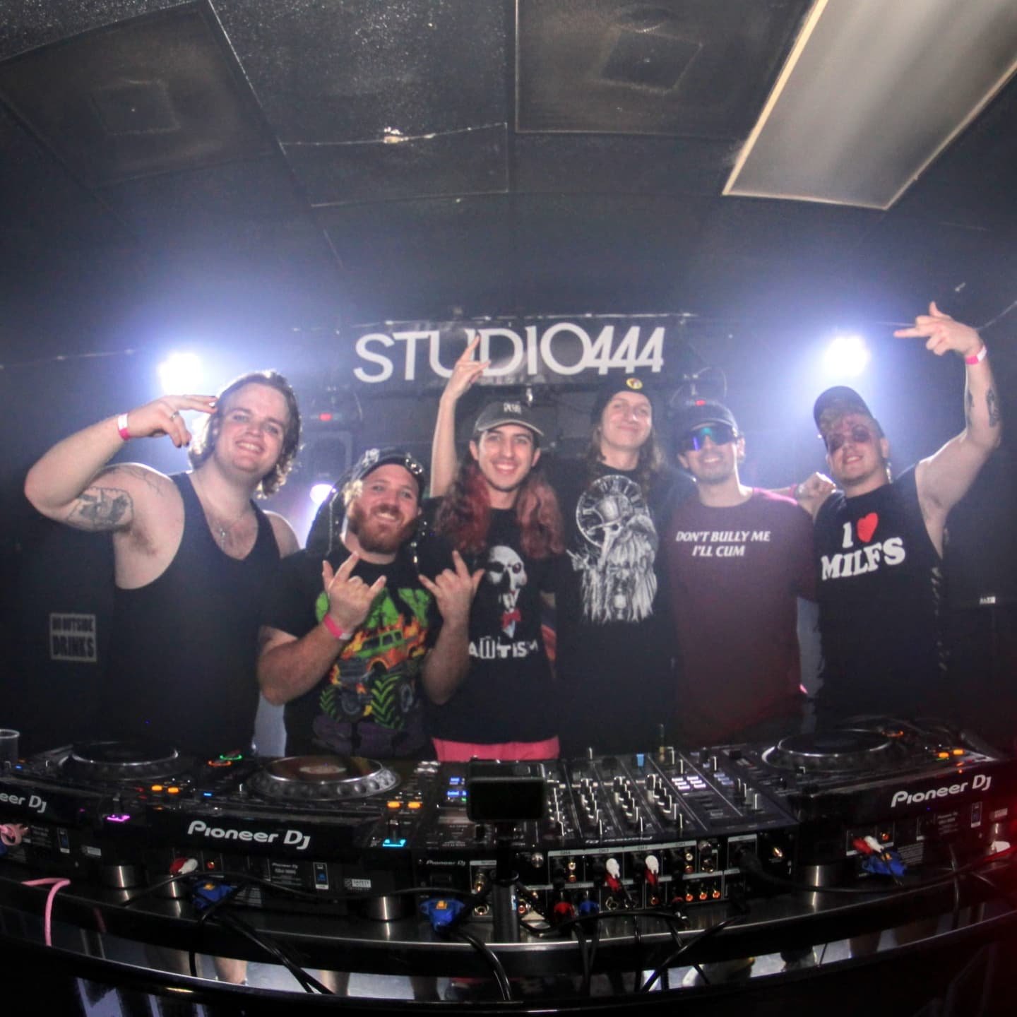 Synthessiah with friends and peers in the electronic community